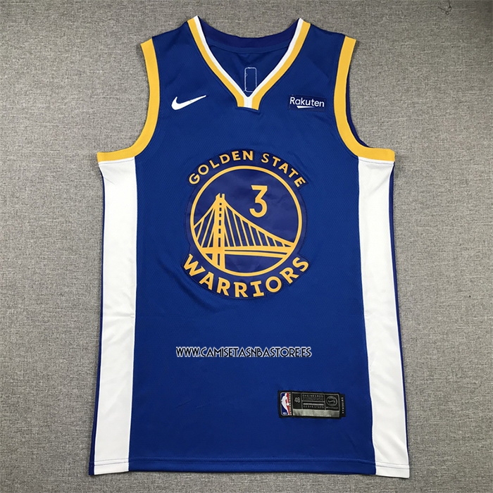 Jordan Poole NO 3 Camiseta Golden State Warriors Icon 2022-23 Azul
